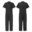 画像4: Unisex Cotton short-sleeved Jumpsuit overalls ユニセックス コットン 半袖 オーバーオール つなぎ ジャンプスーツ (4)
