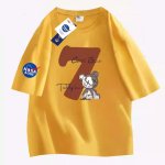 画像5: Unisex kawsbear x NASA x Number 7 Half-length sleeves T-Shirt   カウズベア×ナサ×ナンバー７ 5分丈袖 半袖ラウンドネック Tシャツ ユニセックス 男女兼用  (5)