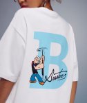 画像12: Unisex Popeye BEASTER poppy print T-Shirt   ポパイビースター プリント 半袖ラウンドネック Tシャツ ユニセックス 男女兼用 バンドT (12)