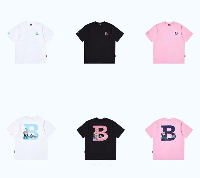画像3: Unisex Popeye BEASTER poppy print T-Shirt   ポパイビースター プリント 半袖ラウンドネック Tシャツ ユニセックス 男女兼用 バンドT (3)