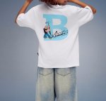 画像13: Unisex Popeye BEASTER poppy print T-Shirt   ポパイビースター プリント 半袖ラウンドネック Tシャツ ユニセックス 男女兼用 バンドT (13)