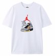 画像2: Unisex Tom and Jerry & Sneakers print T-Shirt   トムとジェリー＆スニーカー プリント 半袖ラウンドネック Tシャツ ユニセックス 男女兼用 バンドT (2)