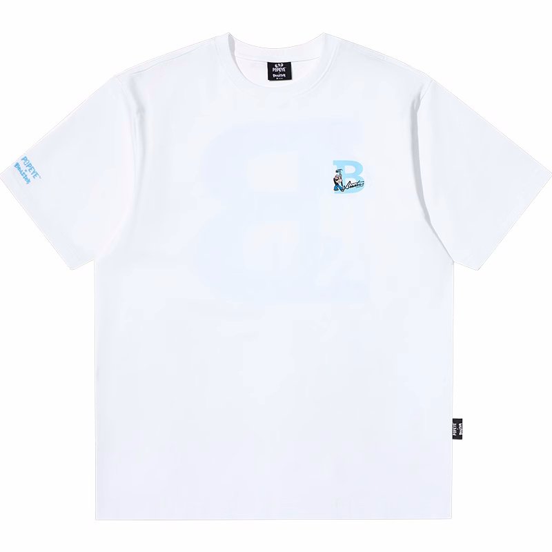 画像7: Unisex Popeye BEASTER poppy print T-Shirt   ポパイビースター プリント 半袖ラウンドネック Tシャツ ユニセックス 男女兼用 バンドT (7)