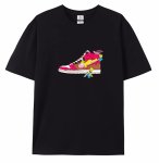 画像2: Unisex The Simpson Family and High-Cut Sneakers print T-Shirt    シンプソンファミリー＆ハイカットスニーカープリント 半袖ラウンドネック Tシャツ ユニセックス 男女兼用 バンドT (2)