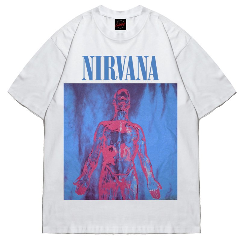 Unisex Nirvana rock band print T-Shirt ニルヴァーナロック