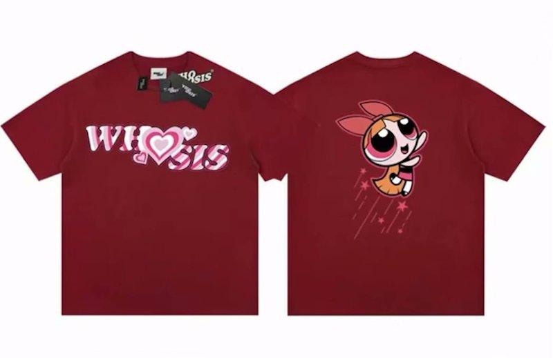 画像9: Unisex Powerpuff Girls & Hearts print  T-Shirt    パワパフガールズ&ハートプリント 半袖ラウンドネック Tシャツ ユニセックス 男女兼用  (9)