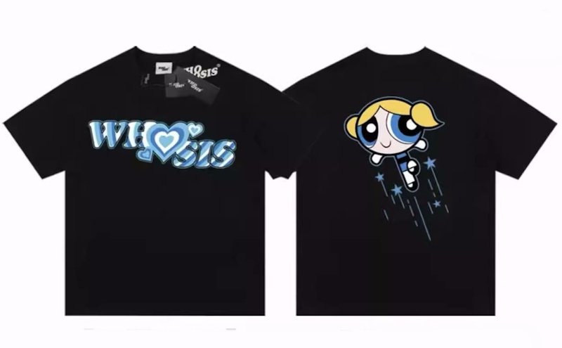 画像2: Unisex Powerpuff Girls & Hearts print  T-Shirt    パワパフガールズ&ハートプリント 半袖ラウンドネック Tシャツ ユニセックス 男女兼用  (2)