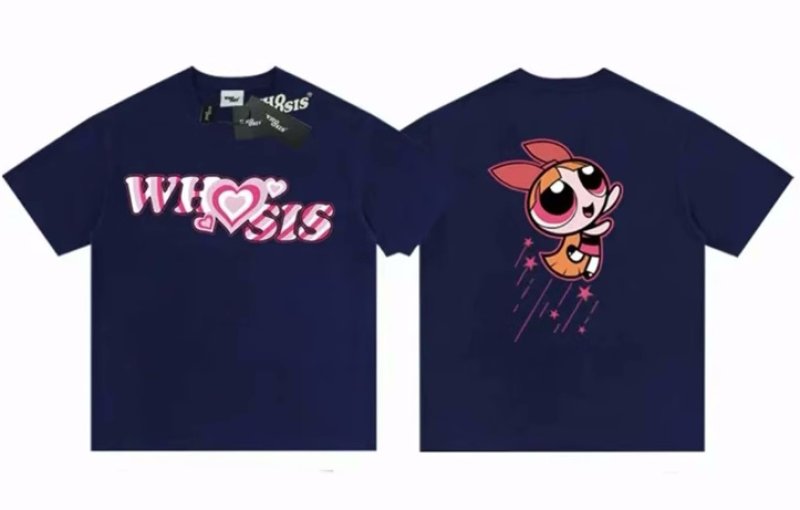 画像7: Unisex Powerpuff Girls & Hearts print  T-Shirt    パワパフガールズ&ハートプリント 半袖ラウンドネック Tシャツ ユニセックス 男女兼用  (7)