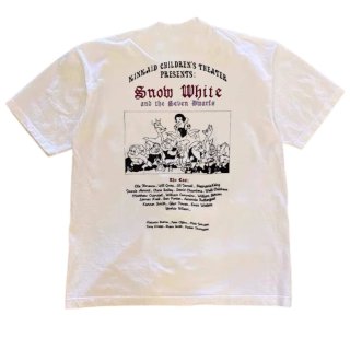 WANTO SEVENTHLETTER 7人のこびと プリント 白 Snow White and 7 dwarfs Print T-shirt 白雪姫と7人の小人