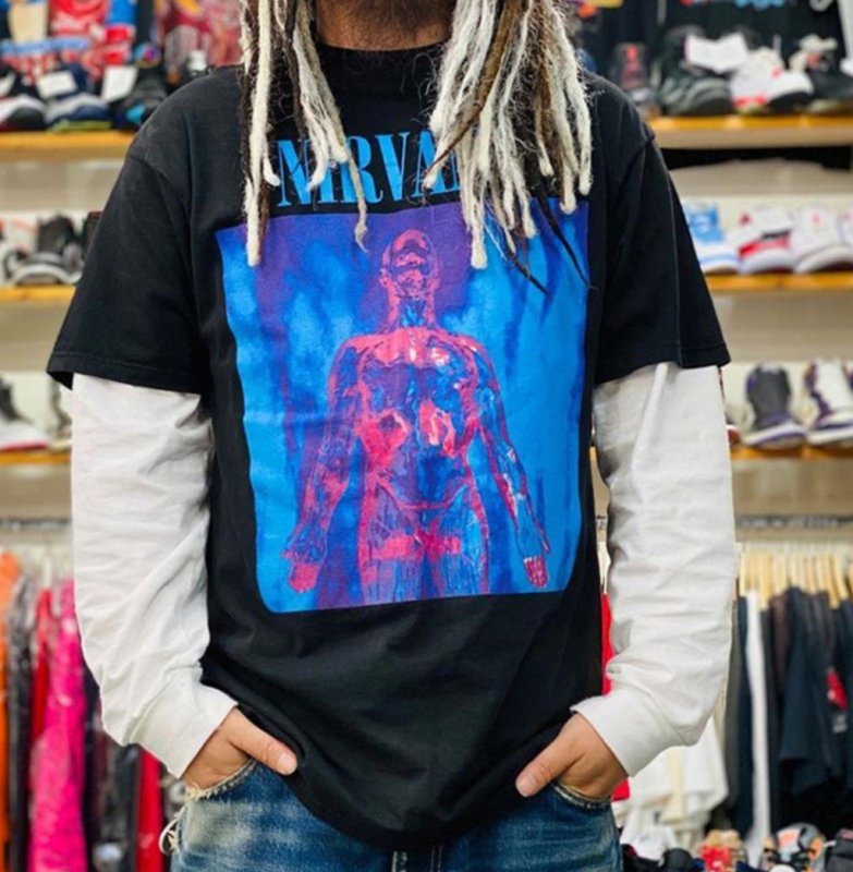 画像5: Unisex Nirvana rock band  print  T-Shirt    ニルヴァーナロックバンドプリント 半袖ラウンドネック Tシャツ ユニセックス 男女兼用 バンドT (5)