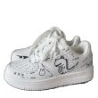画像1: Dinosaur Graffiti Leather Lace-ups sneakers 男女兼用ユニセックス恐竜ダイナソーグラフィティレザーレースアップスニーカー (1)