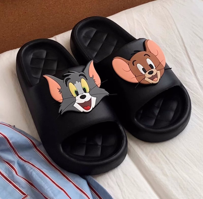 画像10: Unisex Tom and Jerry Face Soft Sole Sandal Slippers  Beach sandals  ユニセックス男女兼用トムとジェリーフェイス付きノンスリップフリップフロップ サンダル シャワー ビーチ サンダル (10)