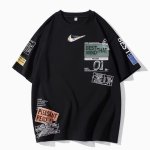 画像1: One Point Not Swoosh logo Printed Design Tee T shirt ユニセックス 男女兼用 ロゴ　プリント　Tシャツ　半袖 (1)