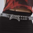 画像2: ROCKSTA  RCKST girls studded Belt ユニセックス 男女兼用  ロックスター バックル ベルト  (2)