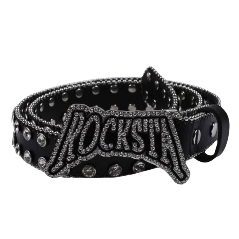画像1: ROCKSTA  RCKST girls studded Belt ユニセックス 男女兼用  ロックスター バックル ベルト  (1)