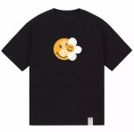 画像1: Unisex Graver Universal Smile & Flower Smilepainting art T-Shirt  グレイバーユニバーサルスマイル＆フラワースマイル アート 半袖ラウンドネック Tシャツ ユニセックス 男女兼用 (1)