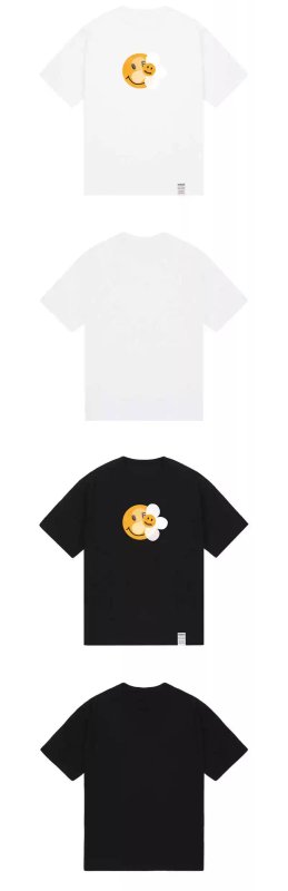 画像5: Unisex Graver Universal Smile & Flower Smilepainting art T-Shirt  グレイバーユニバーサルスマイル&フラワースマイル アート 半袖ラウンドネック Tシャツ ユニセックス 男女兼用 (5)