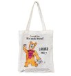 画像1: Coffee bear design canvas tote shoulder eco shopping bag　コーヒーベアデザイン キャンバストートショルダーエコショッピングけバッグ (1)