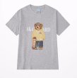画像1: Unisex Skateboarding Stylish Bear art T-Shirt   スケボーおしゃれベア熊プリント 半袖ラウンドネック Tシャツ ユニセックス 男女兼用 (1)