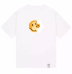 画像2: Unisex Graver Universal Smile & Flower Smilepainting art T-Shirt  グレイバーユニバーサルスマイル＆フラワースマイル アート 半袖ラウンドネック Tシャツ ユニセックス 男女兼用 (2)
