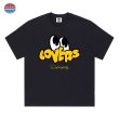 画像3: Unisex Dalaiinfinity Lovers Eyeball Print T-Shirt  　Dalaiinfinity　ラバーズアイボールプリントプリント 半袖ラウンドネック Tシャツ ユニセックス 男女兼用 (3)