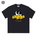 画像3: Unisex Dalaiinfinity Lovers Eyeball Print T-Shirt  　Dalaiinfinity　ラバーズアイボールプリントプリント 半袖ラウンドネック Tシャツ ユニセックス 男女兼用 (3)