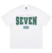 画像1: Unisex Dalaiinfinity SEVEN 90S logo T-Shirt  　Dalaiinfinity SEVEN 90Sセブンロゴプリント 半袖ラウンドネック Tシャツ ユニセックス 男女兼用 (1)