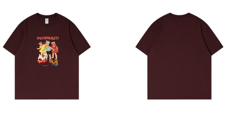 画像15: Unisex Personality Nostalgic Children's Photos T-Shirt   パーソナリティーノスタルジックガール&ボーイフォトプリント 半袖ラウンドネック Tシャツ ユニセックス 男女兼用 (15)