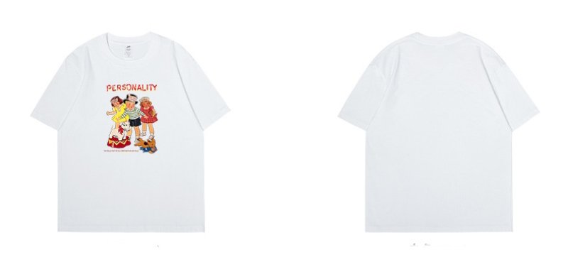 画像12: Unisex Personality Nostalgic Children's Photos T-Shirt   パーソナリティーノスタルジックガール&ボーイフォトプリント 半袖ラウンドネック Tシャツ ユニセックス 男女兼用 (12)