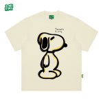 画像3: Unisex FNI illustration SnoopyT-Shirt  　FNIイラストスヌーピープリント 半袖ラウンドネック Tシャツ ユニセックス 男女兼用 (3)