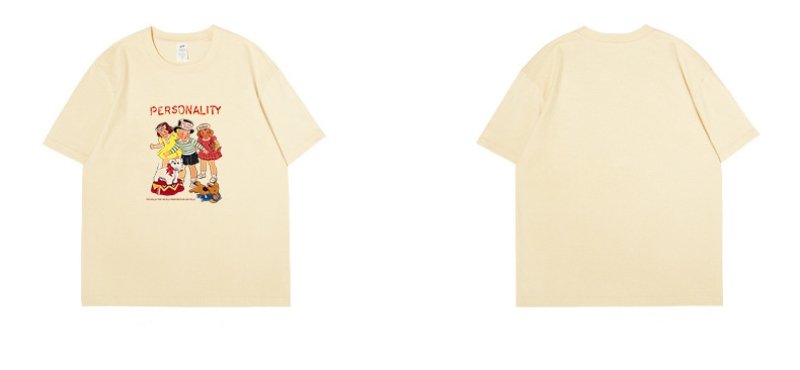 画像13: Unisex Personality Nostalgic Children's Photos T-Shirt   パーソナリティーノスタルジックガール&ボーイフォトプリント 半袖ラウンドネック Tシャツ ユニセックス 男女兼用 (13)