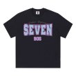 画像2: Unisex Dalaiinfinity SEVEN 90S logo T-Shirt  　Dalaiinfinity SEVEN 90Sセブンロゴプリント 半袖ラウンドネック Tシャツ ユニセックス 男女兼用 (2)