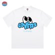 画像2: Unisex Dalaiinfinity Lovers Eyeball Print T-Shirt  　Dalaiinfinity　ラバーズアイボールプリントプリント 半袖ラウンドネック Tシャツ ユニセックス 男女兼用 (2)