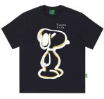 画像1: Unisex FNI illustration SnoopyT-Shirt  　FNIイラストスヌーピープリント 半袖ラウンドネック Tシャツ ユニセックス 男女兼用 (1)