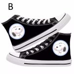 画像3: Snoopy & Snoopy friends high-top canvas lace-up sneakers Shoes　ユニセックス 男女兼用スヌーピー&スヌーピー仲間 ハイカットキャンバスレースアップスニーカー (3)