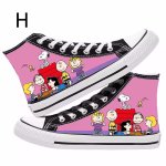 画像9: Snoopy & Snoopy friends high-top canvas lace-up sneakers Shoes　ユニセックス 男女兼用スヌーピー&スヌーピー仲間 ハイカットキャンバスレースアップスニーカー (9)