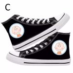 画像4: Snoopy & Snoopy friends high-top canvas lace-up sneakers Shoes　ユニセックス 男女兼用スヌーピー&スヌーピー仲間 ハイカットキャンバスレースアップスニーカー (4)