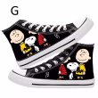 画像8: Snoopy & Snoopy friends high-top canvas lace-up sneakers Shoes　ユニセックス 男女兼用スヌーピー&スヌーピー仲間 ハイカットキャンバスレースアップスニーカー (8)