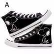 画像2: Snoopy & Snoopy friends high-top canvas lace-up sneakers Shoes　ユニセックス 男女兼用スヌーピー&スヌーピー仲間 ハイカットキャンバスレースアップスニーカー (2)