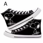 画像2: Snoopy & Snoopy friends high-top canvas lace-up sneakers Shoes　ユニセックス 男女兼用スヌーピー&スヌーピー仲間 ハイカットキャンバスレースアップスニーカー (2)