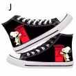 画像11: Snoopy & Snoopy friends high-top canvas lace-up sneakers Shoes　ユニセックス 男女兼用スヌーピー&スヌーピー仲間 ハイカットキャンバスレースアップスニーカー (11)
