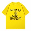画像3: Unisex Nirvana graffiti portrait print T-Shirt  　 ニルヴァーナグラフィックポートレート半袖ラウンドネック Tシャツ ユニセックス 男女兼用バンドT (3)