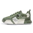 画像1: Breathable lace-up bicolor sneakers Shoes　ユニセックス 男女兼用メッシュ&レザーバイカラーレースアップスニーカー (1)