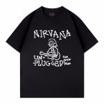 画像6: Unisex Nirvana graffiti portrait print T-Shirt  　 ニルヴァーナグラフィックポートレート半袖ラウンドネック Tシャツ ユニセックス 男女兼用バンドT (6)