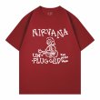 画像7: Unisex Nirvana graffiti portrait print T-Shirt  　 ニルヴァーナグラフィックポートレート半袖ラウンドネック Tシャツ ユニセックス 男女兼用バンドT (7)