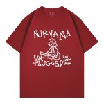 画像7: Unisex Nirvana graffiti portrait print T-Shirt  　 ニルヴァーナグラフィックポートレート半袖ラウンドネック Tシャツ ユニセックス 男女兼用バンドT (7)