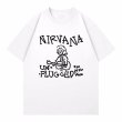 画像2: Unisex Nirvana graffiti portrait print T-Shirt  　 ニルヴァーナグラフィックポートレート半袖ラウンドネック Tシャツ ユニセックス 男女兼用バンドT (2)