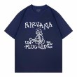 画像5: Unisex Nirvana graffiti portrait print T-Shirt  　 ニルヴァーナグラフィックポートレート半袖ラウンドネック Tシャツ ユニセックス 男女兼用バンドT (5)