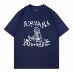 画像5: Unisex Nirvana graffiti portrait print T-Shirt  　 ニルヴァーナグラフィックポートレート半袖ラウンドネック Tシャツ ユニセックス 男女兼用バンドT (5)