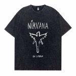 画像2: Unisex Nirvana in Utero Retro Vintage StyleT-Shirt  　 ニルヴァーナ・イン・ユーテロ レトロヴィンテージスタイル半袖ラウンドネック Tシャツ ユニセックス 男女兼用 (2)